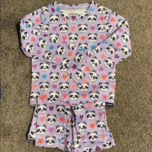4T like new panda Lands End long underwear
